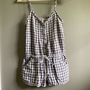 Aerie Gingham Romper
